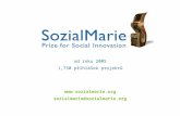 Od roku 2005 1,750 přihlášek projektů  sozialmarie@sozialmarie.org.
