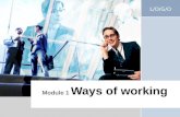 L/O/G/O Module 1 Ways of working. Contents Flexible Working Job-sharing Useful Terms Ways of Working Ways of Working.