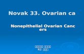 Novak 33. Ovarian ca Nonepithelial Ovarian Cancers 부산백병원 산부인과 R2 박영미.