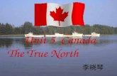 Unit 5 Canada The True North 李晓琴 Try to answer this quiz and find out how much you know about Canada. 1.What languages do Canadians speak? A.English.