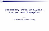 Secondary-Data Analysis: Issues and Examples 周雪光 Stanford University.