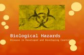 Biological Hazards Disease in Developed and Developing Countries.