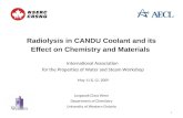 Radiolysis in CANDU Coolant and its Effect on Chemistry and Materials Jungsook Clara Wren Department of Chemistry University of Western Ontario 1 International.