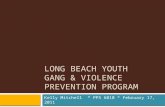 LONG BEACH YOUTH GANG & VIOLENCE PREVENTION PROGRAM Kelly Mitchell* PPS 6010 * February 17, 2011.
