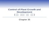 Control of Plant Growth and Development ( 식물 생장과 발육 조절 ) Chapter 35.