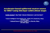 Accelerator-based epithermal neutron source for BNCT using thin-layer solid-Lithium target Cancer Intelligence Care Systems, Inc, 2014 1 a† Cancer Intelligence.