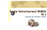 Data Structures( 数据结构 ) Course 8: Search Trees. 2 西南财经大学天府学院 Chapter 8 search trees Binary search trees and AVL trees 8-1 Binary search trees Problem: