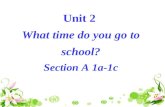 Unit 2 What time do you go to school? Section A 1a-1c.