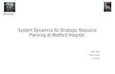 System Dynamics for Strategic Resource Planning at Watford Hospital Esther Moors Goncalo Esteves 13/11/2013.