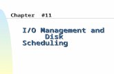 I/O Management and Disk Scheduling Chapter #11. I/O 장치의 분류 (1) n 인간가독 장치 (Human readable) u 사용자가 컴퓨터와 대화하는데 적합한 장치 u Printers