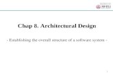 1 소프트웨어공학 강좌 Chap 8. Architectural Design - Establishing the overall structure of a software system -