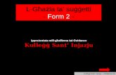 Kulleġġ Sant’ Injazju – Għalliema tal-Guidance L-Għażla ta’ suġġetti - Form 2 - Ippreżentata mill-għalliema tal-Guidance Kulle ġġ Sant’ Injazju.