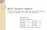 MIS2 Project Report MIS2 Project Report Find a local business that you know and develop a social commerce site for the business. Group 6 Group members: