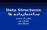 Data Structures ساختمان داده ها مظفر بگ محمدی دانشکده فنی دانشگاه ایلام.