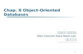 1 Chap. 8 Object-Oriented Databases 서울대학교 컴퓨터공학부 SNU Internet Data Base Lab 교수 김 형 주.