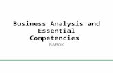 Business Analysis and Essential Competencies BABOK.