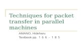Techniques for packet transfer in parallel machines AMANO, Hideharu Textbook pp. １６６－１８５.