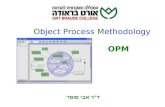 Object Process Methodology OPM ד " ר אבי סופר. ניתוח מערכות מידע 2 OPM Basic Concepts Emphasis Equally balancing static (structure) and dynamic (behavior)
