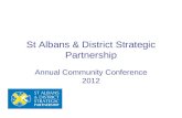 St Albans & District Strategic Partnership Annual Community Conference 2012.