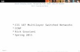Chapter 6 1 © 2007 – 2010, Cisco Systems, Inc. All rights reserved. Cisco Public Switch Security Issues: Mitigating VLAN, Spoof, and STP Attacks Part 5:
