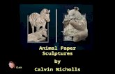 Animal Paper Sculptures by Calvin Nicholls Click.