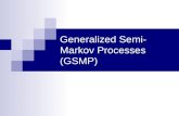 Generalized Semi- Markov Processes (GSMP). Summary Some Definitions Markov and Semi-Markov Processes The Poisson Process Properties of the Poisson Process.