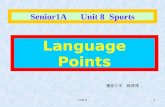 Unit 81 Senior1A Unit 8 Sports Language Points 惠安三中 杨萍萍.