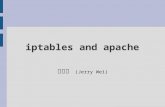 Iptables and apache 魏凡琮 (Jerry Wei). Agenda iptables apache.