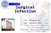 Surgical Infection Dr. Weiguo Hu 胡伟国 Dr. Weihua Qiu 邱伟华 Department of Surgery Rui Jin Hospital Shanghai Jiao Tong University School of Medicine.