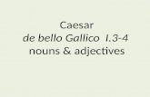 Caesar de bello Gallico I.3-4 nouns & adjectives.