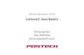 Lecture2: Java Basics Bohyung Han CSE, POSTECH bhhan@postech.ac.kr CSED233: Data Structures (2014F)