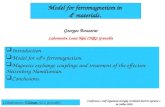 Model for ferromagnetism in d 0 materials.  Introduction.  Model for «d 0 » ferromagnetism.  Magnetic exchange couplings and treatment of the effective.
