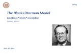 April, 27 th 2015 The Black-Litterman Model Spring Capstone Project Presentation Samuel Wood.