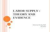 LABOR SUPPLY : THEORY AND EVIDENCE Hewi-Lin Chuang, Ph.D. 2012/03/07 1.