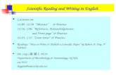Scientific Reading and Writing in English Lectures on: 12/09, 12/30 “Abstract” & Practice 12/16, 1/06 “References, Acknowledgements, and Front page” &