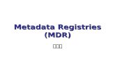Metadata Registries (MDR) 김민수. Metadata Registries2 Contents  정보 표준화의 문제  해결 방법  ISO/IEC 11179 Metadata registries  Interoperability.