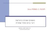 תוכנה 1 בשפת Java נושאים שונים בהורשה רובי בוים ומתי שמרת בית הספר למדעי המחשב אוניברסיטת תל אביב.
