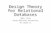Design Theory for Relational Databases 2015, Fall Pusan National University Ki-Joune Li.