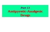 Part 13 Antipyretic-Analgesic Drugs. A. General Pharmacological properties §1. Inhibition of prostaglandin (PG) synthesis §inhibitingcyclooxygenase (