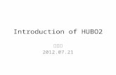 Introduction of HUBO2 이경호 2012.07.21. Hubo Lab KAIST 휴머노이드 로봇 연구센터 –KHR-1(2002.1~2002.12) –KHR-2(2003.1~2003.12) –KHR-3, HUBO (2004.1~2004.12) –Albert.
