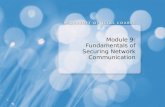 Module 9: Fundamentals of Securing Network Communication.