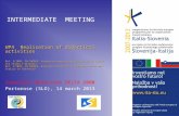 INTERMEDIATE MEETING WP4 Realisation of didactical activities Ref. 2/2009: SALTWORKS– Valorizzazione ecosostenibile delle saline tra Italia e Slovenia.
