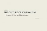 Chapter 13 T HE C ULTURE OF J OURNALISM : Values, Ethics, and Democracy Kendall Rice.