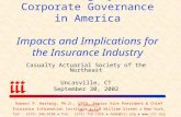 The Tragedy of Corporate Governance in America Impacts and Implications for the Insurance Industry Casualty Actuarial Society of the Northeast Uncasville,