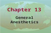 Chapter 13 General Anesthetics 第 13 章 药学系药理教研室 祝晓光 全身麻醉药.