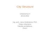 City Structure Urbanismus 4 30.10.2012 Ing. arch. Jana Zdráhalová, PhD. Ústav urbanismu Fakulta architektury ČVUT.