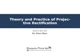 Theory and Practice of Projective Rectification 2013-05-29 Ko Dae-Won.