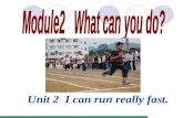 Unit 2 I can run really fast.. 本课教学目标： 1.To understand the reading material about running for class monitors. 2. To learn to write a speech about running.