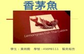 學生 : 黃柄勳 學號 :498M0111 餐英報告 香茅魚. Why is called 香茅魚.
