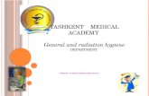 Students– to national public health services TASHKENT MEDICAL ACADEMY General and radiation hygieneDEPARTMENT.